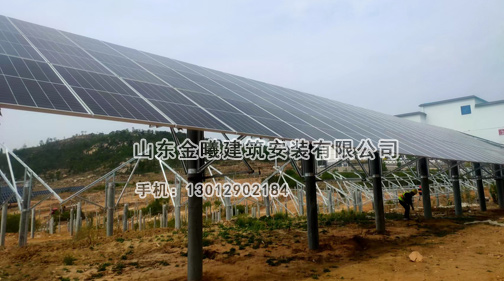 農(nóng)光互補(bǔ)光伏安裝施工現(xiàn)場