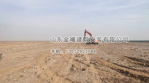 螺旋引孔，鋼樁施工